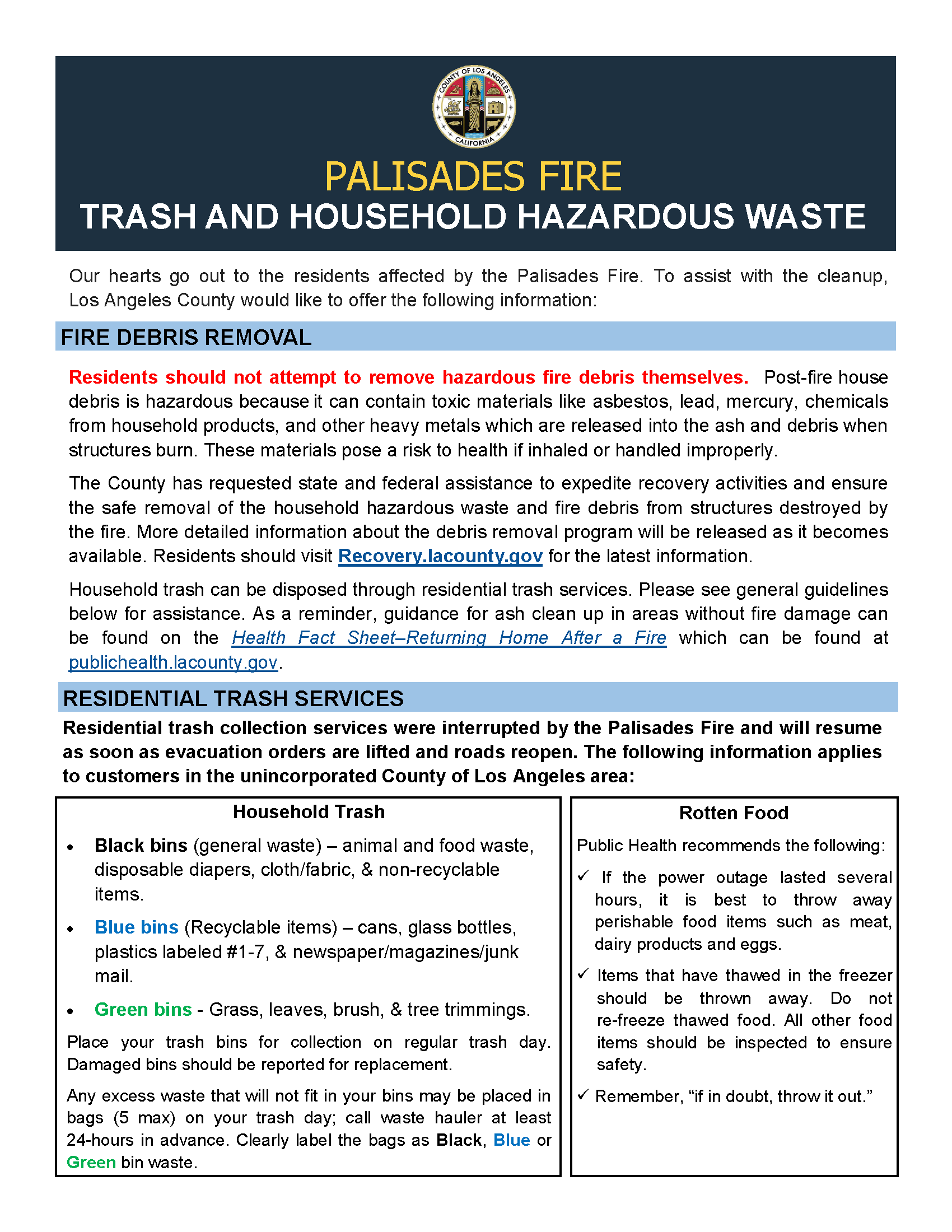 Palisades Fire Debris Removal-Handout Jan 2025